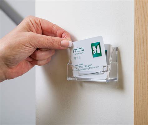 12 pocket wall mount business card holder|mountable business card holder.